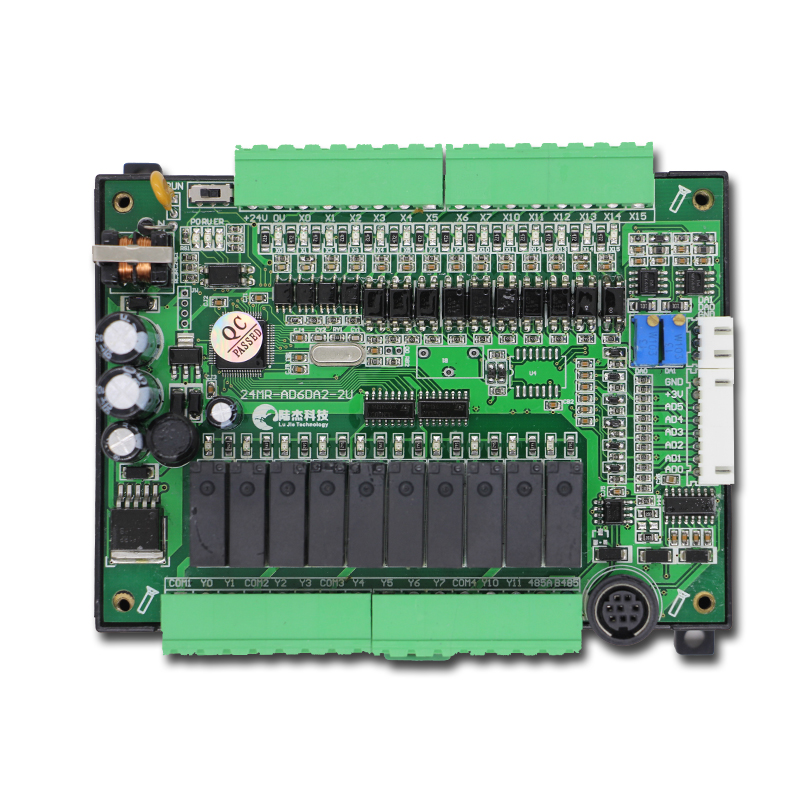 三菱220VPLC工控板FX1N2N-24MR继电器型可编程控制器有6路模拟量 三菱,plc,工控板,控制器