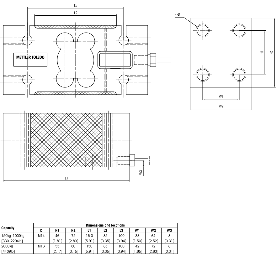 梅特勒托利多_IL-150kg,IL-250kg,IL-500kg,IL-1000kg,IL-2000KG_IL传感器 传感器,称重传感器,单点式传感器,台秤传感器,包装秤传感器