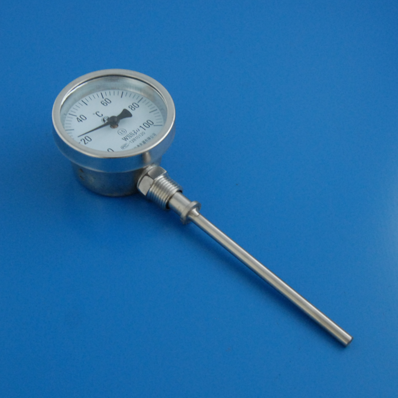 厂家直销  双金属温度计WSS-303  高精度 双金属温度计,指针温度计,表盘温度计,现场显示温度计,高精度温度计