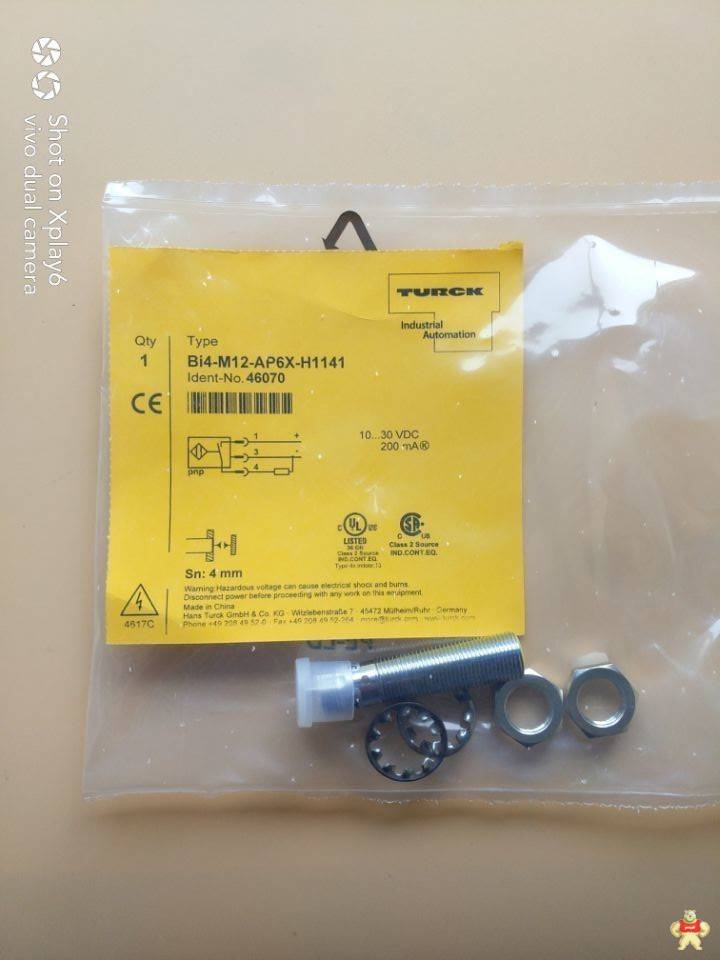 德国TURCK图尔克原装现货电感式接近开关BI8-M18-AP6X-H1141 光电传感器,电感式接近开关,电容式接近开关,位移传感器,编码器
