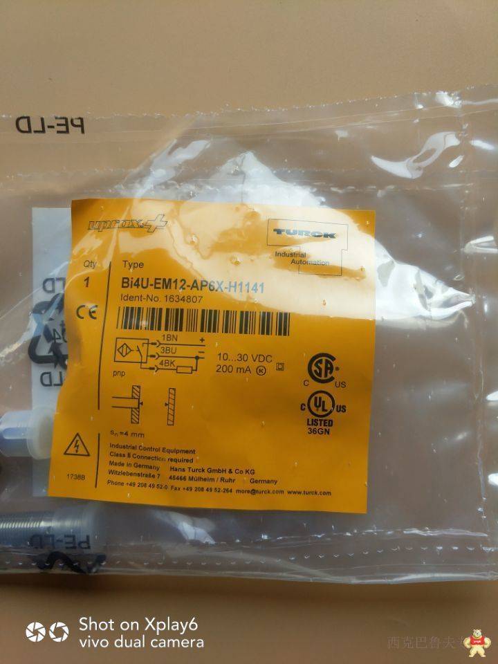 德国TURCK图尔克传感器原装现货特价销售BI5-M18-AZ3X 光电传感器,电感式接近开关,电容式接近开关,位移传感器,编码器
