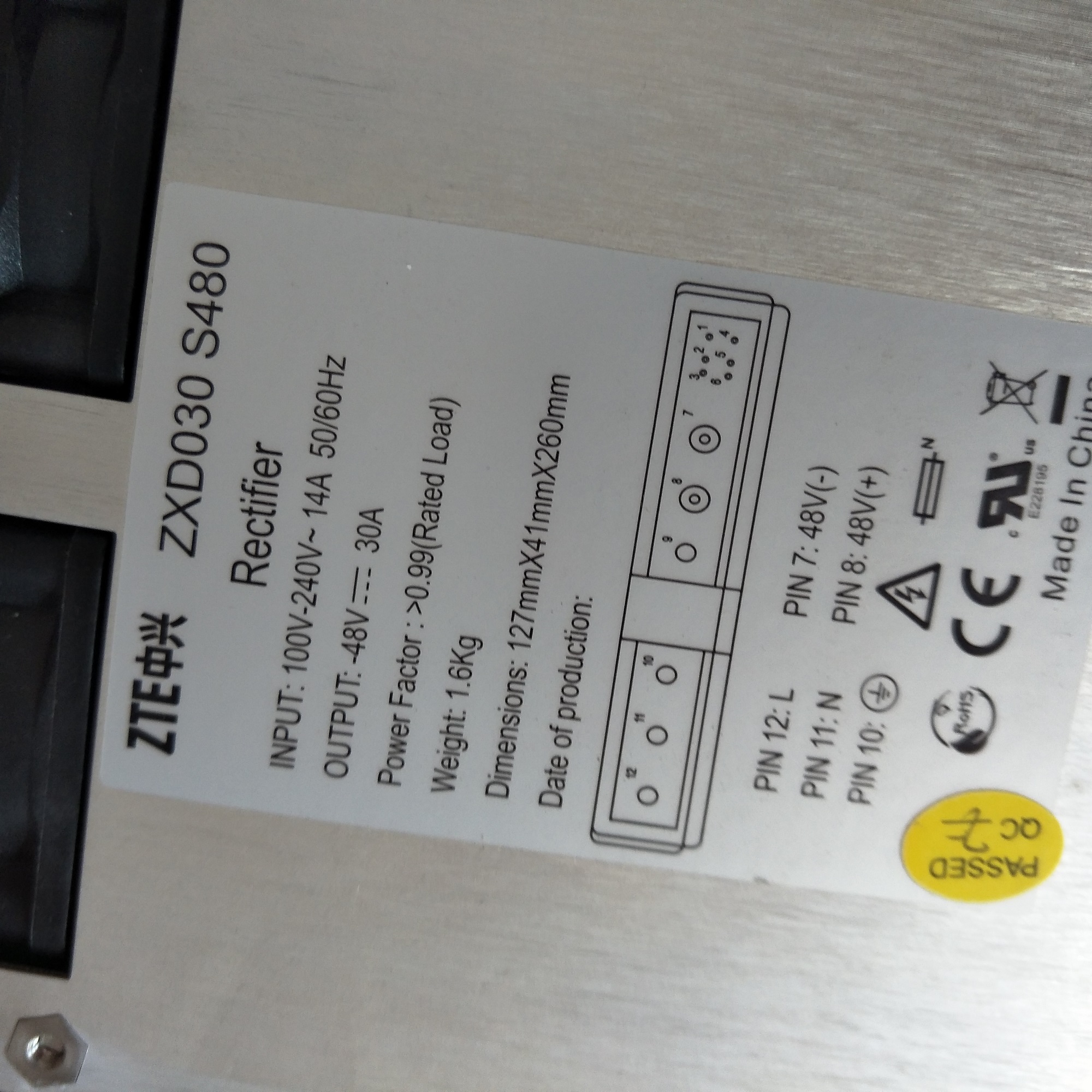 中兴 ZXD030 S480 整流模块 -53.5V/30A 中兴ZXD030S480,中兴电源模块,中兴ZXD030S480,中兴ZXD030S480,中兴ZXD030S480