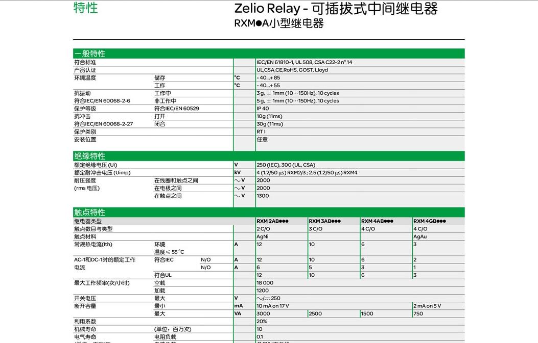 RXM4AB2BD现货代理 继电器,中间继电器,施耐德继电器