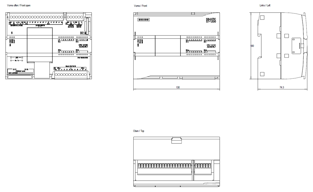 西门子PLC CPU 1215C 6ES7215-1BG40-0XB0 西门子PLC配件,CPU 1215C,SIEMENS PLC,1215C,上海晟锐