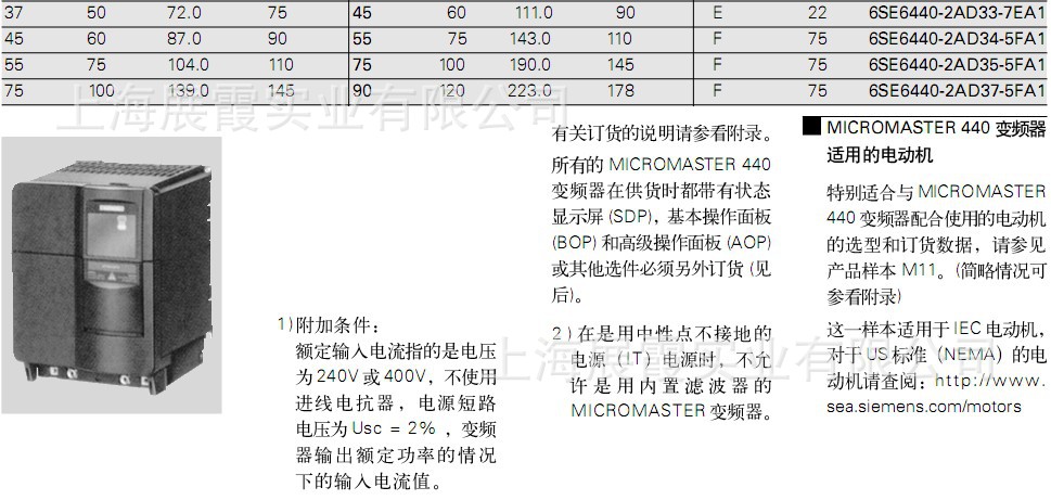 上海 变频器 160KW 西门子变频器6SE6440-2UD41-6GA1 西门子