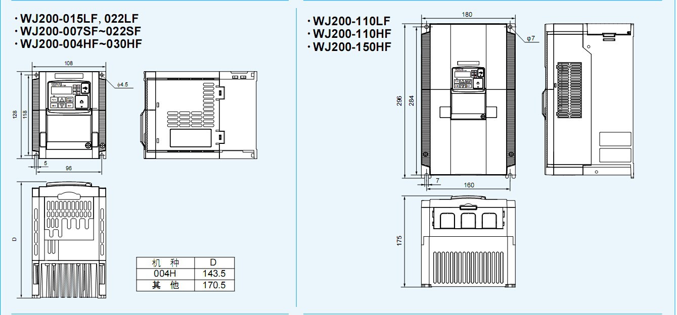 【原装全新】日立变频器 WJ200-007HFC-M 日立变频器代理现货 日立 WJ200-007HFC-M,WJ200-007HFC-M,日立变频器