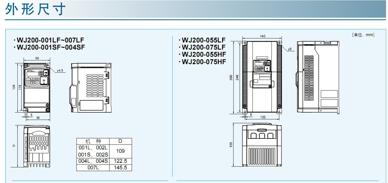 【原装全新】日立变频器 WJ200-007HFC-M 日立变频器代理现货 日立 WJ200-007HFC-M,WJ200-007HFC-M,日立变频器