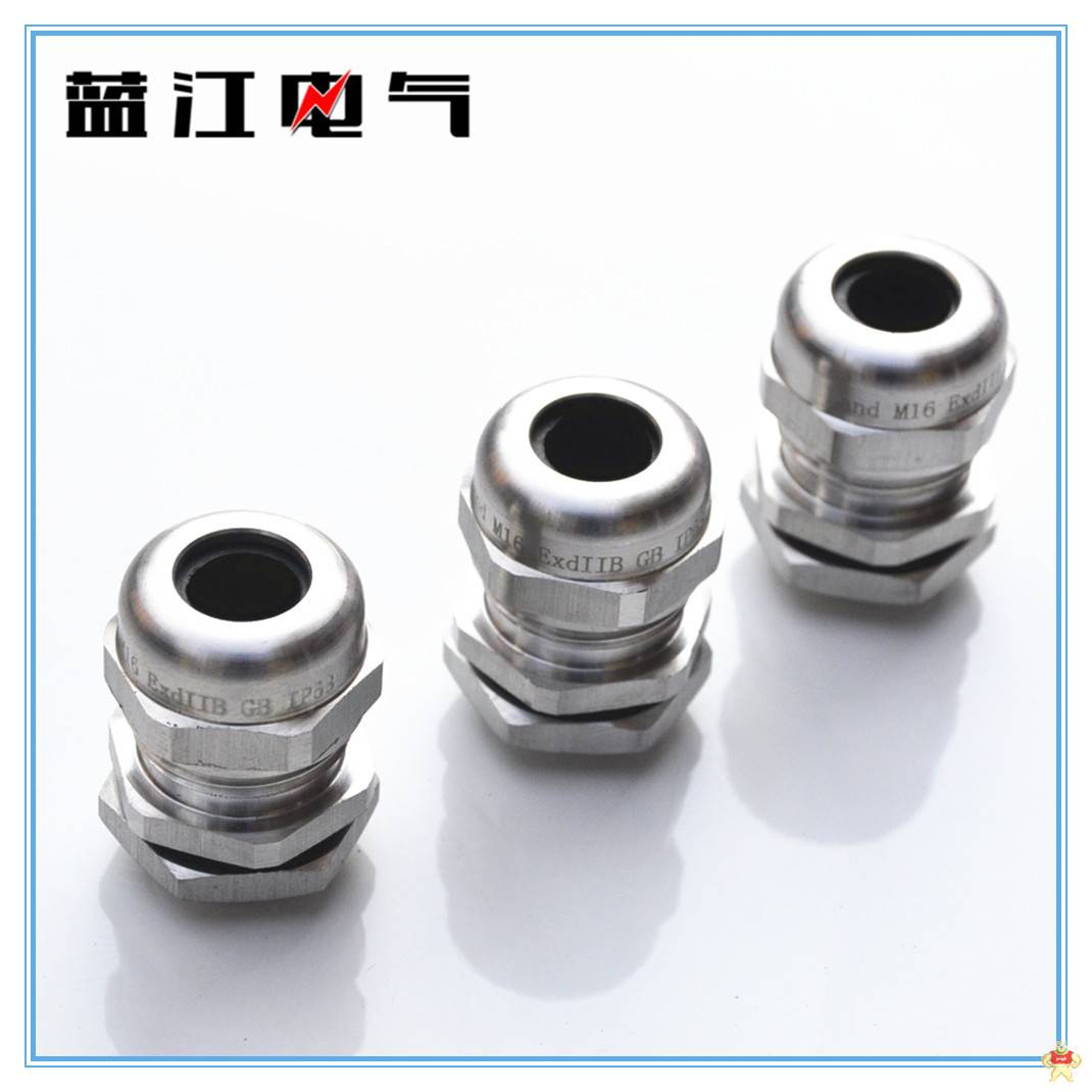 蓝江品牌 M16不锈钢电缆接头 304防爆格兰头 厂家现货 不锈钢电缆接头,防爆格兰头,不锈钢格兰头,不锈钢防爆接头,不锈钢防水接头