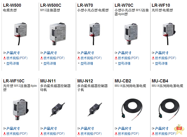 基恩士KEYENCE激光传感器LR-W500全新原装现货 假一罚十 议价 基恩士,LR系列,LR-W系列,传感器,激光传感器